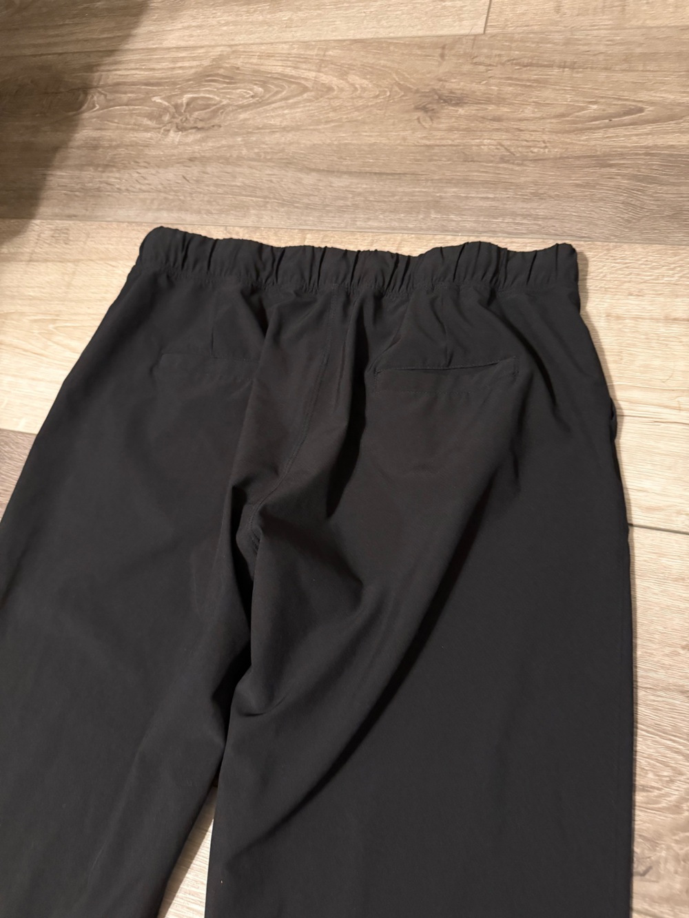 Albion Black Track Joggers with Gold Zipper - Picture 4 of 5